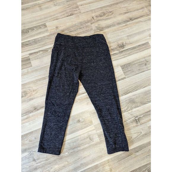 Athletic Works Womens Medium Leisure Stretch Pull On Leggings Pants Cropped Gray - Picture 5 of 10